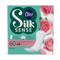 Прокладки ежедневные Ola! Silk Sense Daily с розой, 60шт