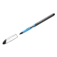 Шариковая ручка Schneider Slider Basic F черная, 0.8мм, серебристый корпус