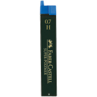 Грифели для механических карандашей Faber-Castell 'Super-Polymer', 12шт., 0,7мм, H
