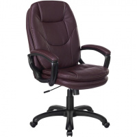 Кресло руководителя Brabix Trend EX-568 экокожа, коричневая, крестовина пластик