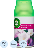 Сменный баллон для освежителя воздуха Air Wick Freshmatic Touch of Luxury нежность шелка и лилии, 250мл