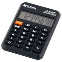 Калькулятор карманный Eleven LC-110NR черный, 8 разрядов