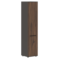 Шкаф высокий узкий EHCS 42.1 Дуб Денвер тёмный/Черный/Мокко 426х430х1967 EDIS