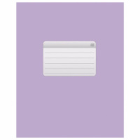 Тетрадь общая Hatber Фиолетовая А5, 48 листов, в клетку, на скрепке, мелованная бумага