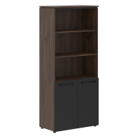 Шкаф с 1 комплектом глухих малых дверей MHC 85.5 Антрацит/Дуб Денвер темный 854х423х1956 MORRIS TREN