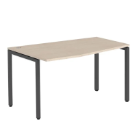Стол прямой Skyland Xten-S XSCT 149, эргономичный, левый, бук тиара/антрацит, 1400х900х750мм