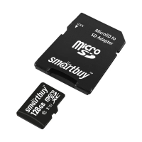 Карта памяти Smartbuy micro SDXC 128Gb, 80мб/с, с адаптером