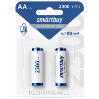 Аккумулятор Smart Buy АА/HR06, 2300mAh, 2шт/уп