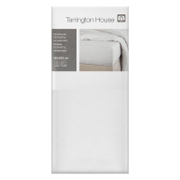 Tarrington House Простыня белая перкаль на резинке, 180 x 200см