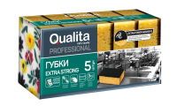 Губка для мытья посуды Qualita Extra strong, 5шт