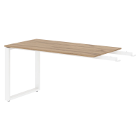 Брифинг-приставка EB 1470 Дуб Денвер светлый/Белый 1400х700х750 ENIO