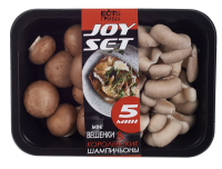 Микс грибной Есть Грибы мини вешенки и королевские шампиньоны, 150г