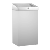 Мусорное ведро Merida Stella R KSP102.R, 47л, полированный металлик, с конусным отверстием