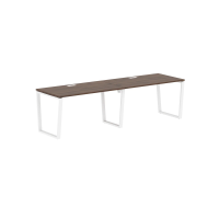 Стол 2-х местный EVWST 2780 Дуб Денвер тёмный/Белый 2726х800х750 EDIS