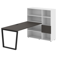 Рабочая станция EVRST 1217 Мокко/Черный 2190х1250х1355 EDIS