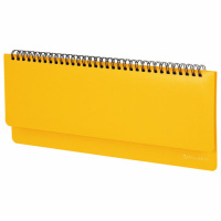 Планинг недатированный Brauberg Select желтый, 30.5х14см, 60 листов, балакрон