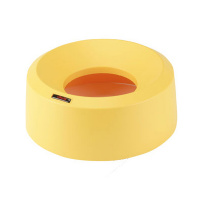 Крышка для контейнера Vileda Professional Ирис 50л, воронкообразная, круглая, желтая, 137740