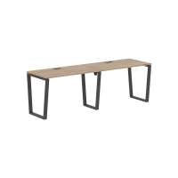 Стол 2-х местный EVWST 2367 Дуб Денвер светлый/Мокко 2326х670х750 EDIS