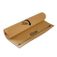 Крафт-бумага для упаковки в рулоне Brauberg 420мм х 20м, 78г/м2