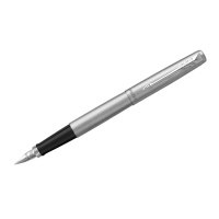 Перьевая ручка Parker Jotter Stainless Steel CT F, серебристый корпус, 2030946