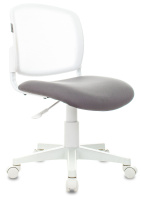 Кресло детское Бюрократ CH-W296NX белый TW-15 сиденье серый Neo Grey сетка/ткань крестов. пластик бе