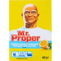 Средство для мытья пола и стен Mr Proper 400г, лимон, порошок