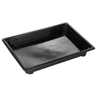 METRO PROFESSIONAL Контейнер для суши пластиковый черный 18.8 х 13.4 х 2.5см, 70шт