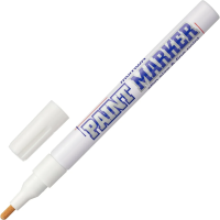 Маркер-краска Munhwa Slim Size белый, 2 мм, пулевидный наконечник, нитро-основа