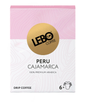 Кофе Lebo Mono Peru молотый дрип-пакеты (10.5г x 6шт), 63г
