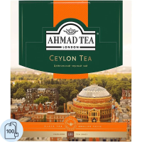 Чай Ahmad Ceylon Tea (Цейлонский Чай), черный, 100 пакетиков