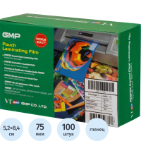 Пленка для ламинирования Gmp 80мкм, 100шт, 52х84мм, глянцевая