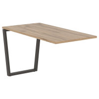 Брифинг-приставка EVB 1367 Дуб Денвер светлый/Мокко 1360х670х750 EDIS