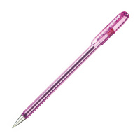 Шариковая ручка Pentel Superb B красная, 0.7мм, прозрачный корпус