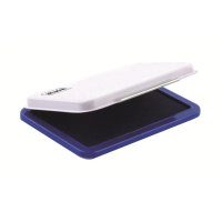 Подушка штемпельная настольная Attache синяя 68х101 мм металл