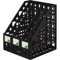 Лотки для бумаг секционные Стамм А4, 5 секций, 240мм, черный, ЛТ85