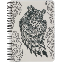 Тетрадь №1 School Сова, А5, 96 листов, в клетку, на спирали, пластик