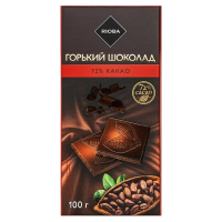 RIOBA Шоколад горький 72% какао, 100г