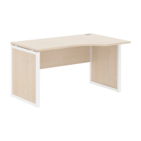 Стол эргономичный XQPCET 149(R) Бук Тиара/Белый 1400х900х750 XTEN-QP