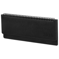 Планинг датированный 2026 305х140 мм GALANT 'Ritter', под кожу, черный, 117238