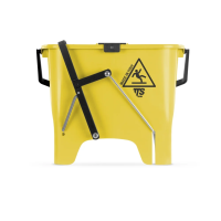 Ведро Squizzy 15 TTS, полипропил (15л), с 2-мя отжимами, педаль, ручка, желтое, 0G006410