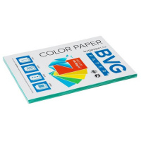Цветная бумага для принтера Bvg медиум зеленая, А4, 100 листов, 80г/м2