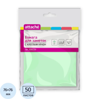 Блок-кубик ATTACHE с клеев.краем 76х76 салатовый 50л.