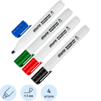 Набор маркеров для белых досок 650, 1-3 мм, кругл.нак., 4 цв
