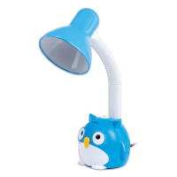Светильник настольный Sonnen OU-603 синий, на подставке, с совой