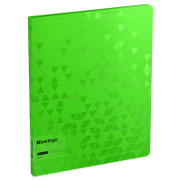 Пластиковая папка с зажимом Berlingo Neon зеленый неон, 17мм, 1000мкм, D-кольца