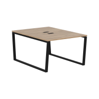 Стол 2-х местный EVWST 1116 Дуб Денвер светлый/Черный 1160х1606х750 EDIS