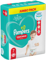 Подгузники-трусики Pampers Pants jumbo 7 размер 17+кг, 34шт