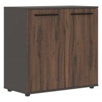 Шкаф малый широкий ELCS 85.1 Дуб Денвер тёмный/Черный/Мокко 852х430х832 EDIS