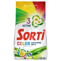 Порошок для машинной стирки Sorti 'Color', 3кг