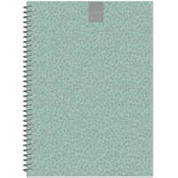 Бизнес тетрадь Attache Fleur Мята, А4, 96 листов, в точку, на спирали, картон
